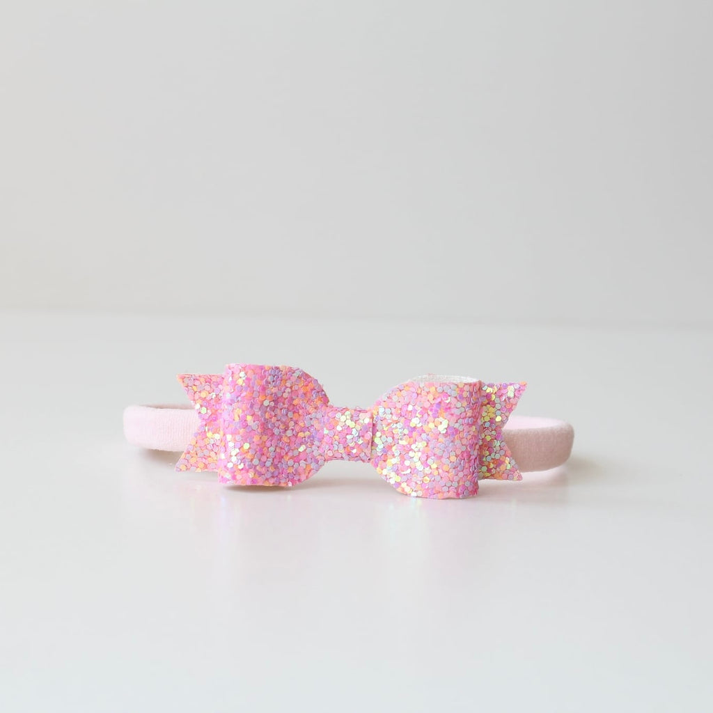 Small glitter bows | 22 Colours | Clip or headband