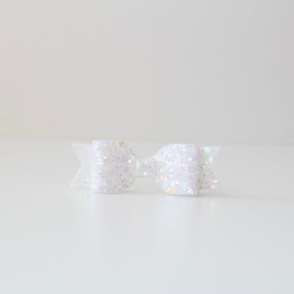 Small glitter bows | 22 Colours | Clip or headband