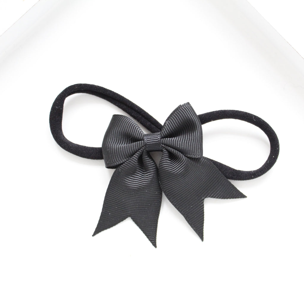 Short tail pinch ribbon bow headbands | 28 colours
