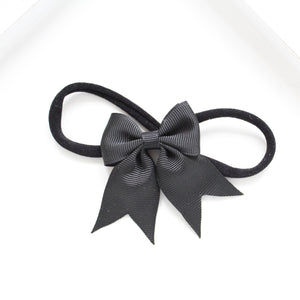 Personalised short tail pinch ribbon bow headbands 27 colours
