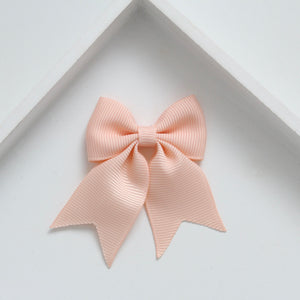Personalised short tail pinch ribbon clip & bobbles 33 colours