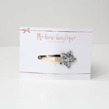 Load image into Gallery viewer, Glitter star snappy clips | 21 colours