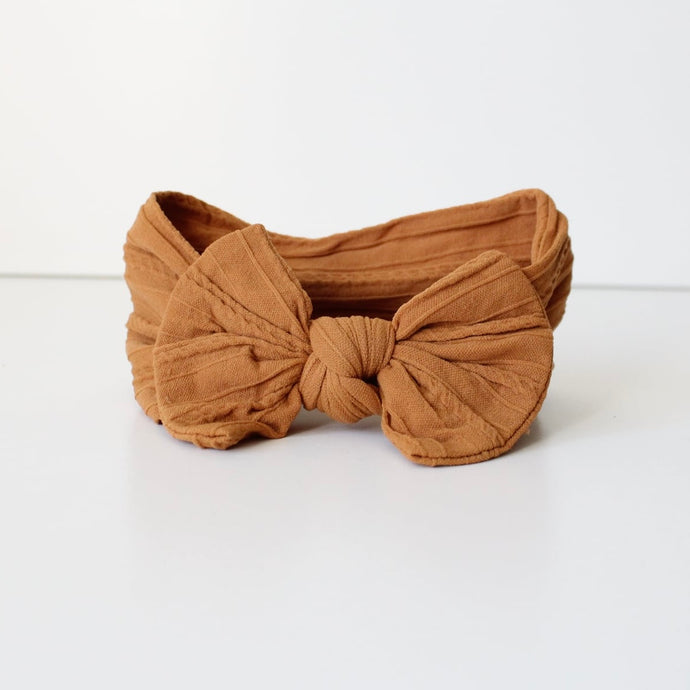 Cognac cable headwrap