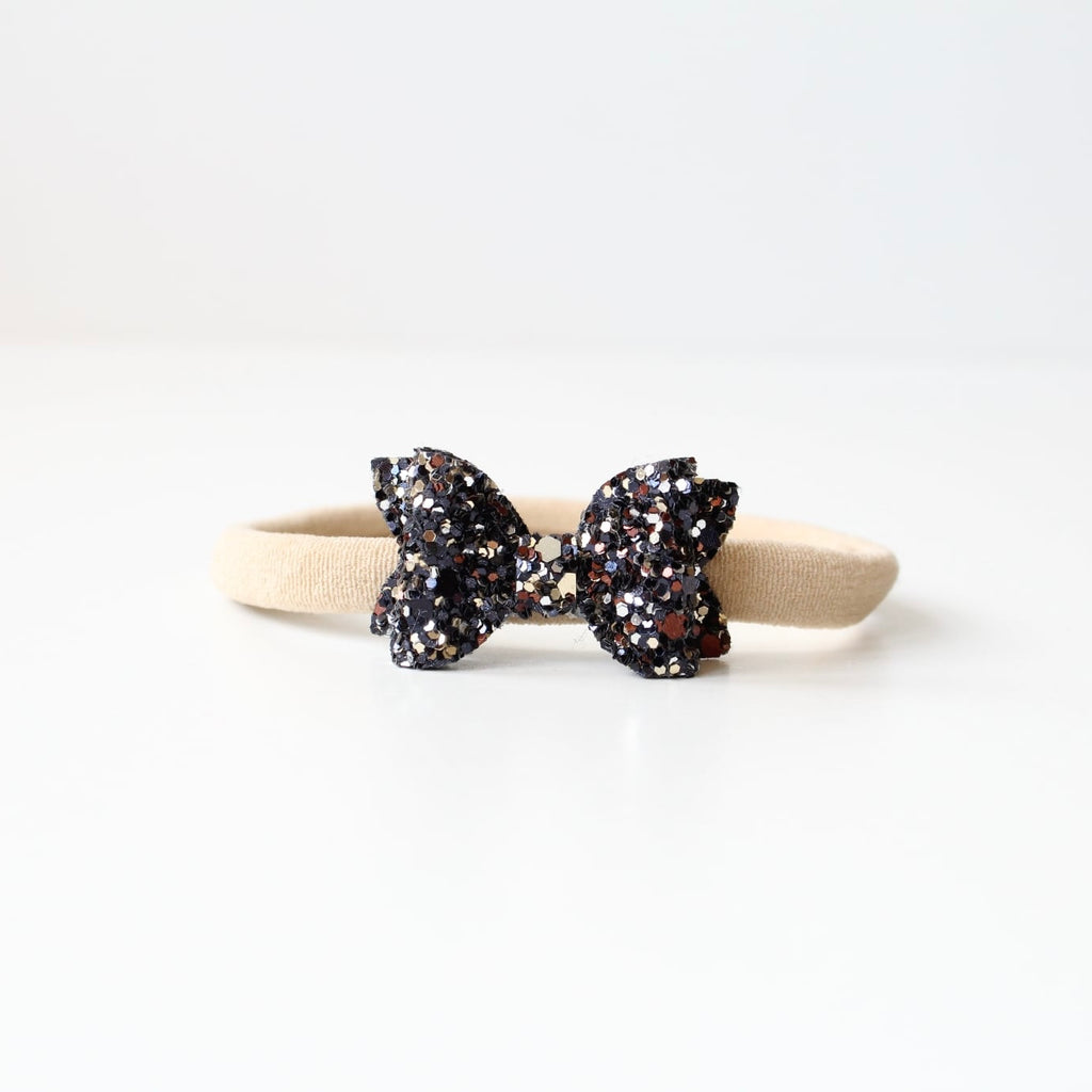Petite deluxe glitter bows | 22 Colours | Clip, headband or bobble