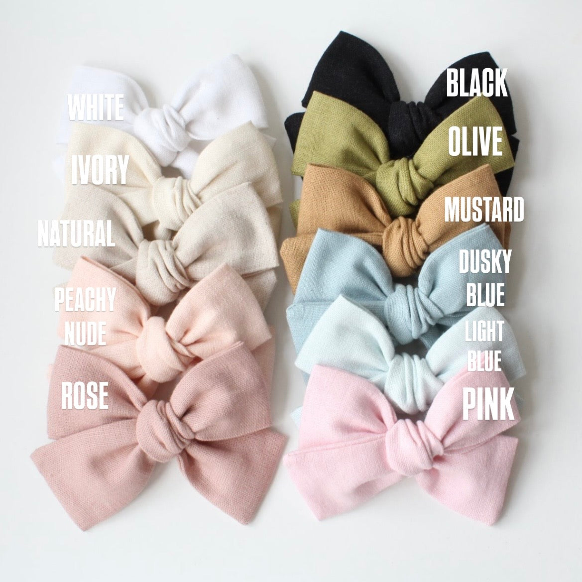 Mini sweetheart bows | 10 Colours | Clip, headband, bobble or alice band