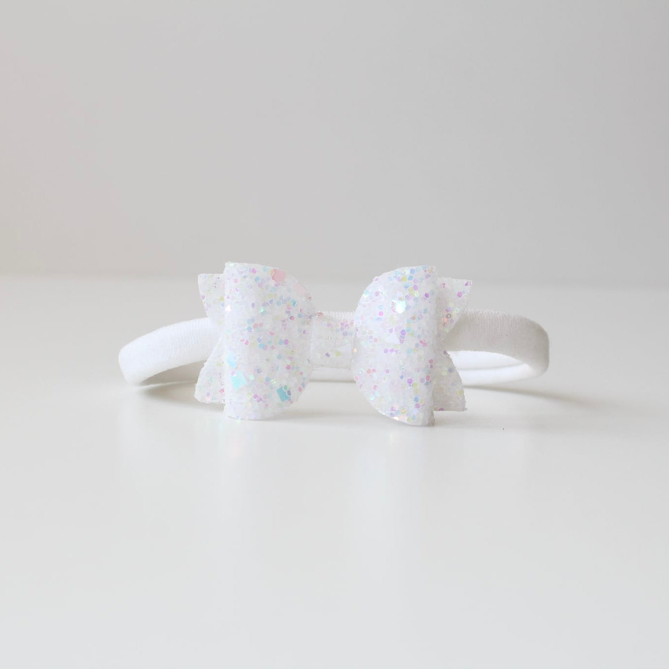 Mini deluxe glitter bows | 22 Colours | Clip, headband or bobble