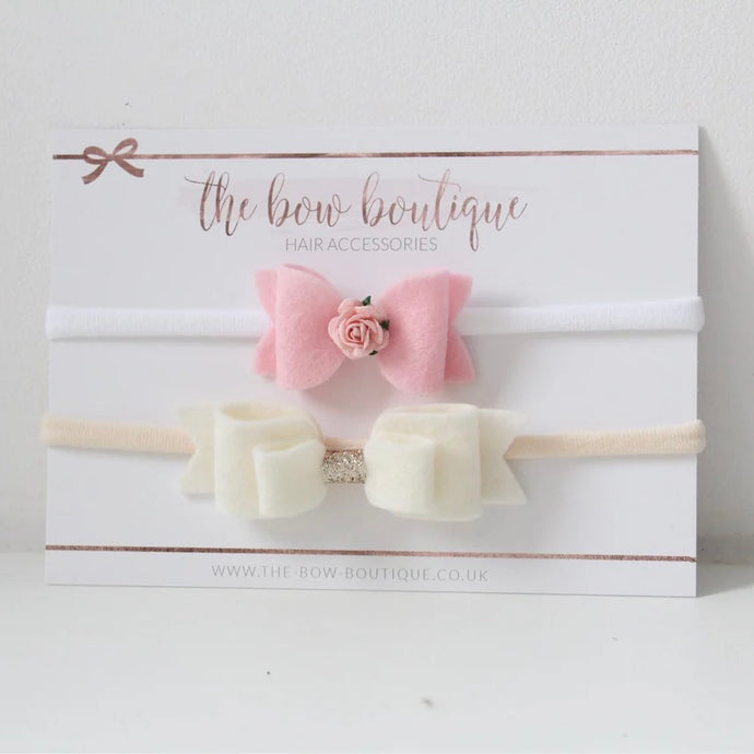 Pink & cream gift set