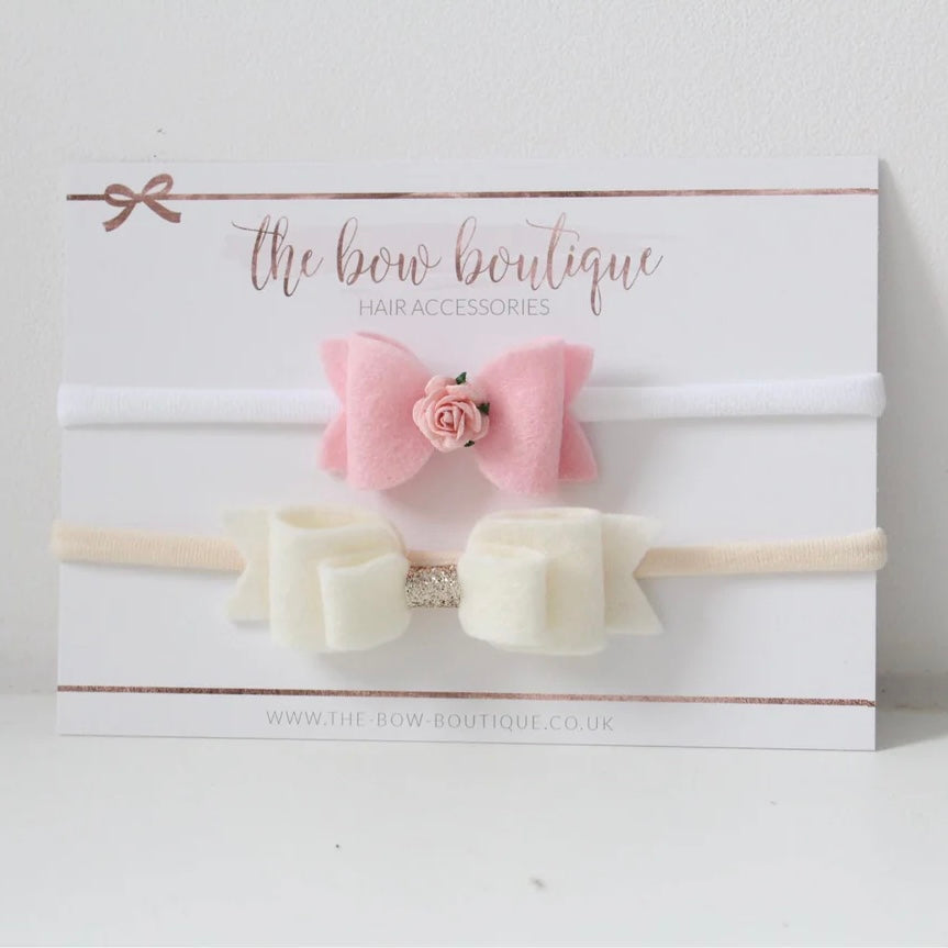 Pink & cream gift set