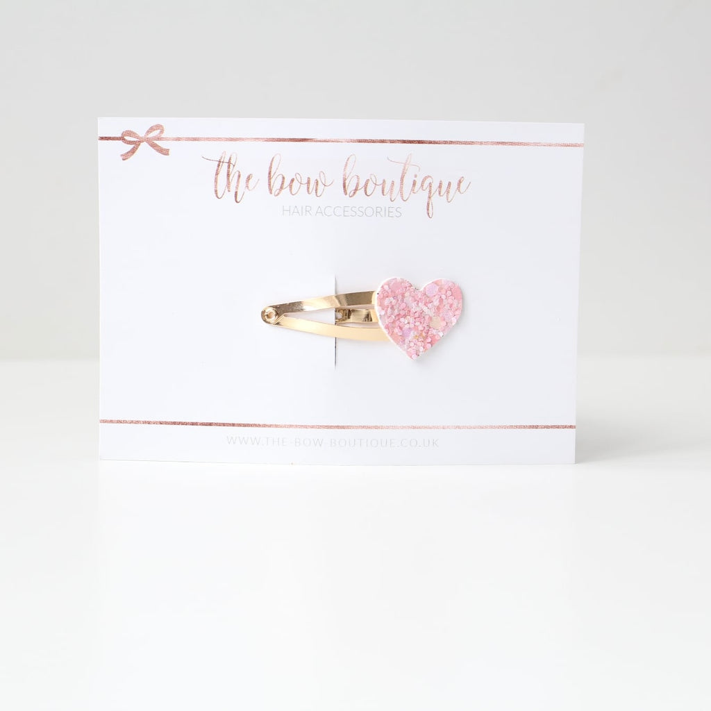 My first glitter heart snappy clip | 20 Colours