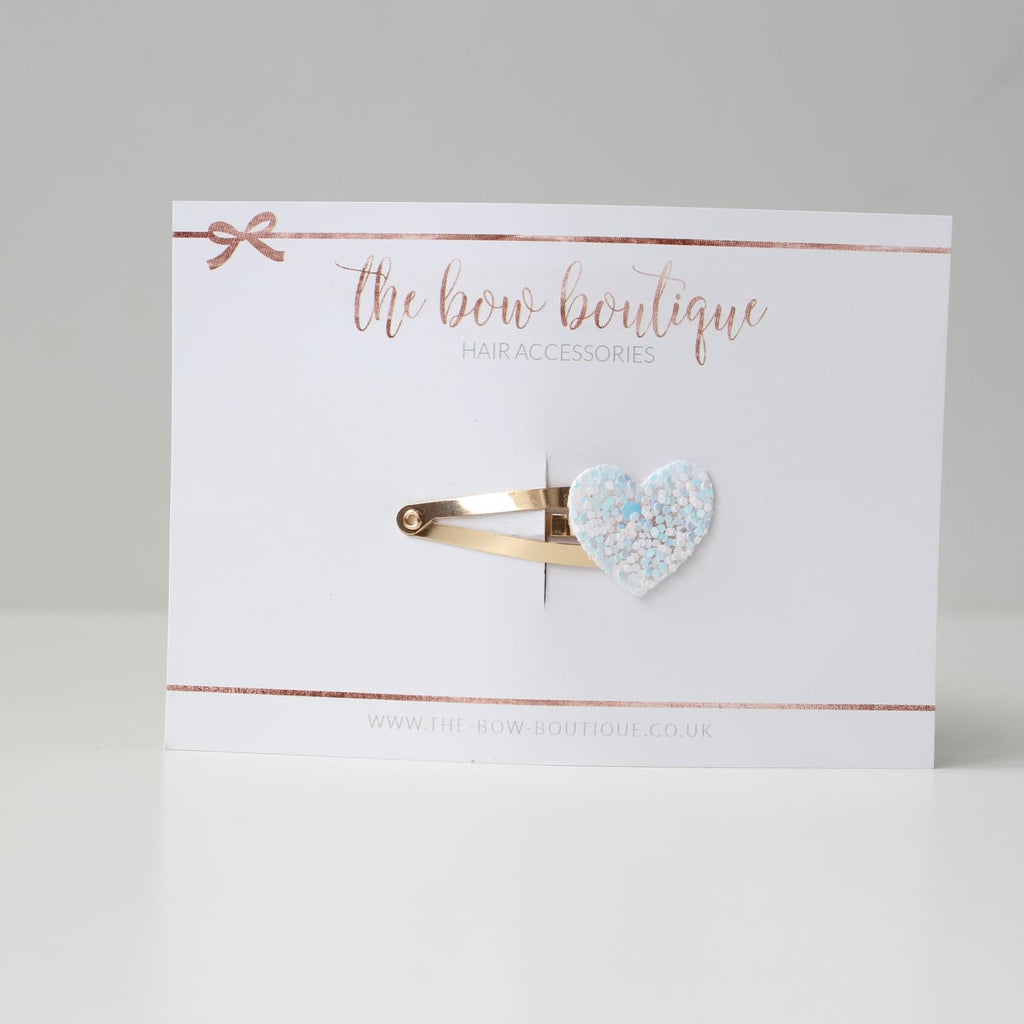 My first glitter heart snappy clip | 20 Colours