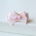 Darling petite unicorn bow | Pink | Clip or bobble