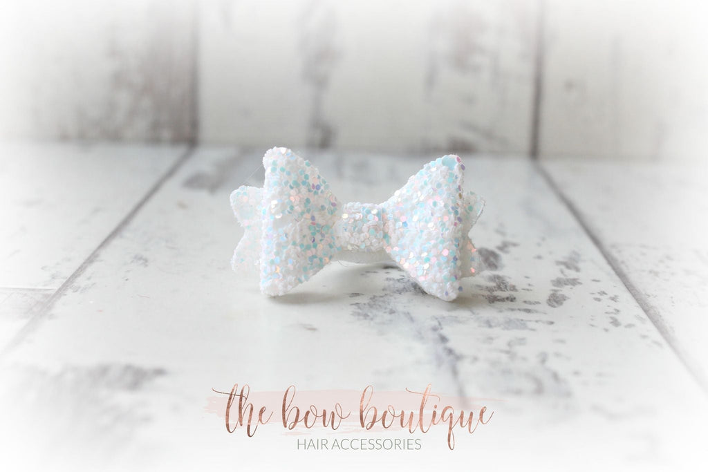 Medium baby glitter bows | 20 Colours | Clip, headband or bobble