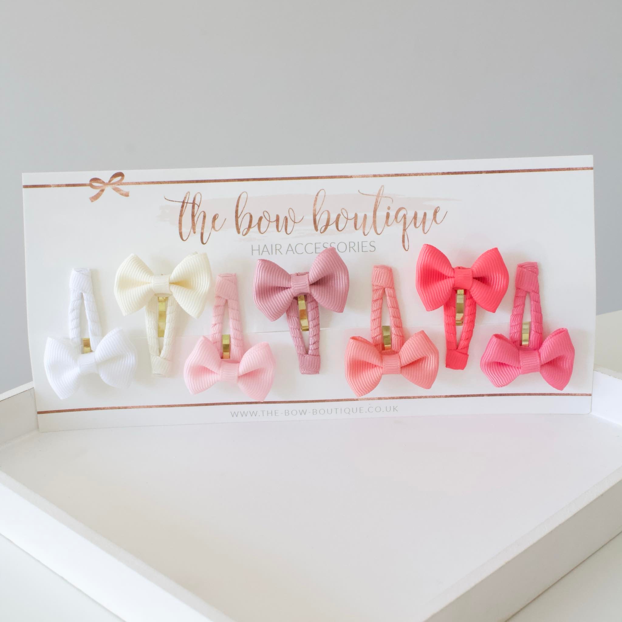 Pinch bow snappy clip set