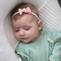 Summer floral petite jersey ribbed knot | Clip, headband or bobble
