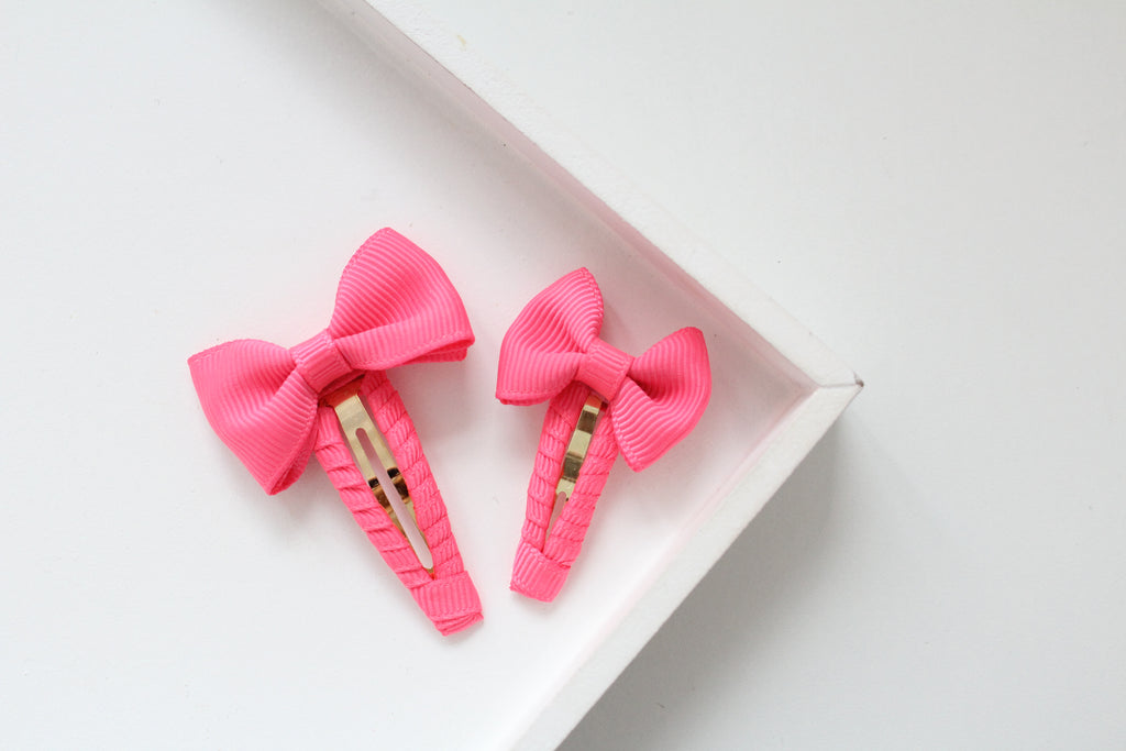 Pinch bow snappy clips | 32 Colours | 2 Sizes