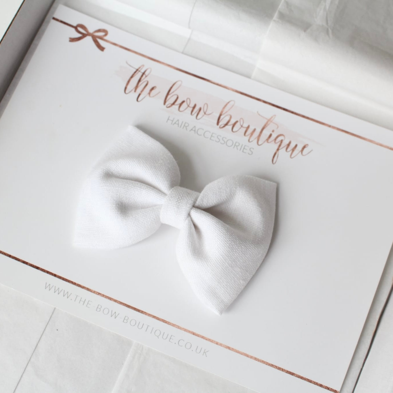 Cottage linen bow | 3 Sizes | 13 Colours | Clip, headband or bobble
