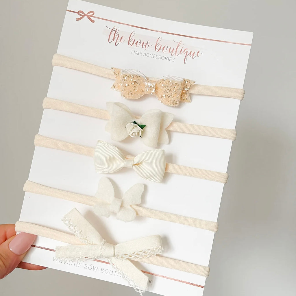 The cream headband collection