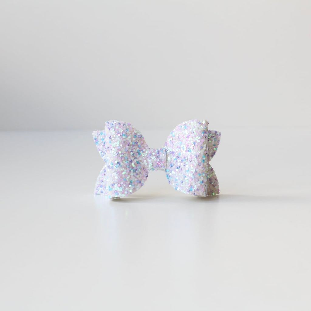 Medium deluxe glitter bows | 20 Colours | Clip or headband