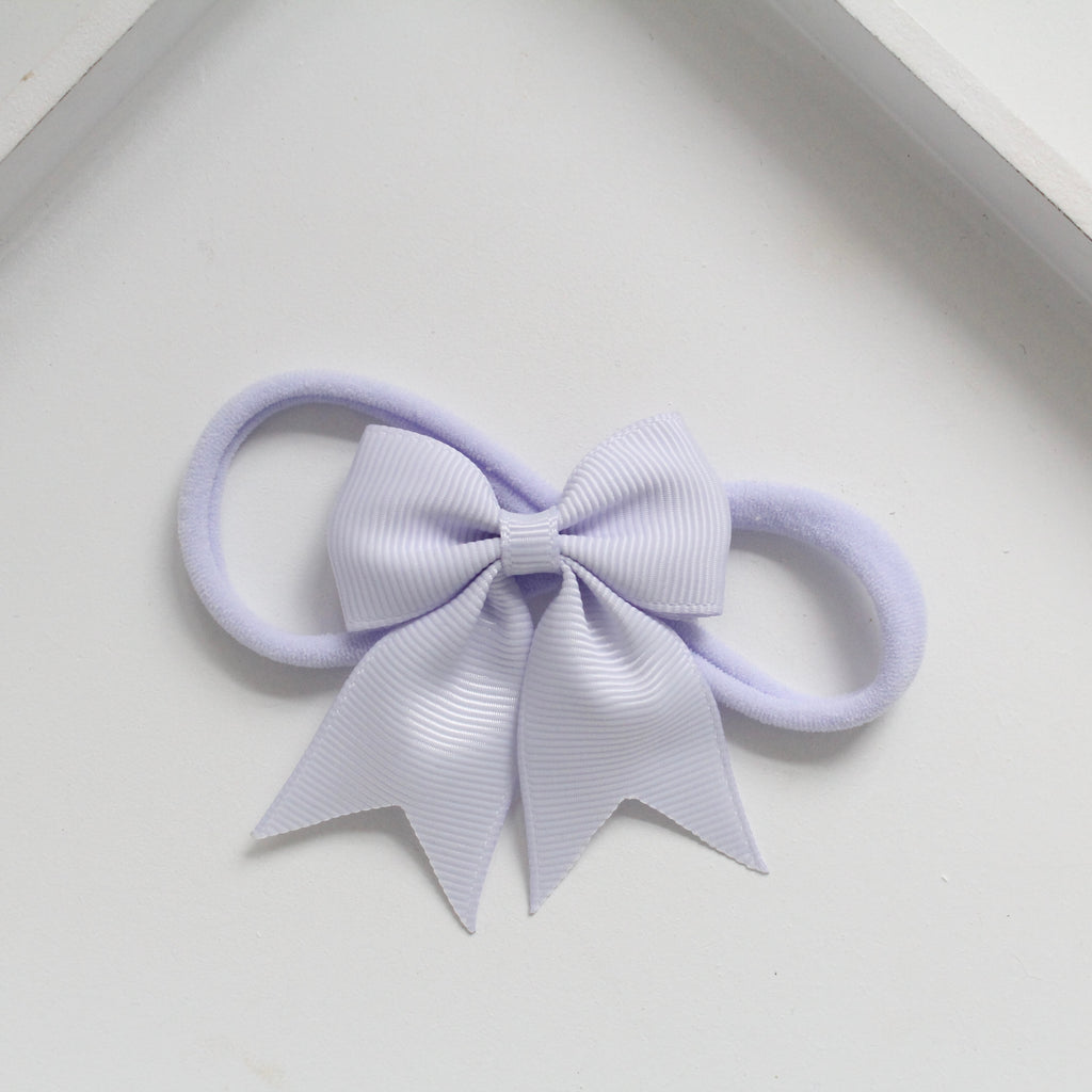 Short tail pinch ribbon bow headbands | 28 colours