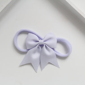 Personalised short tail pinch ribbon bow headbands 27 colours