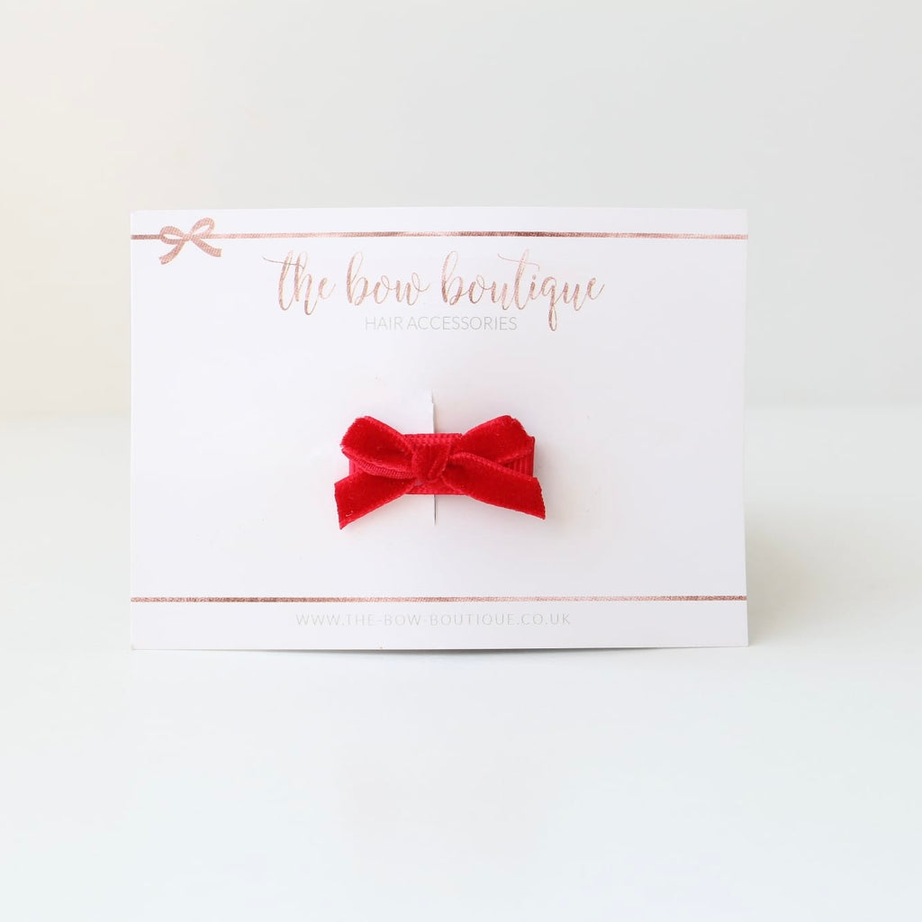 My petite velvet bow | 6 colours | Clips & headbands