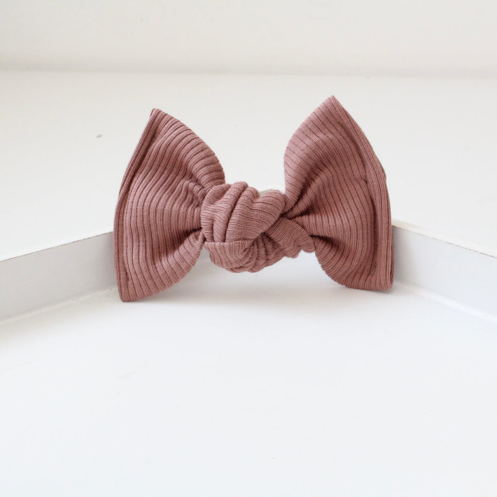 Large jersey ribbed knot bows | 20 Colours
