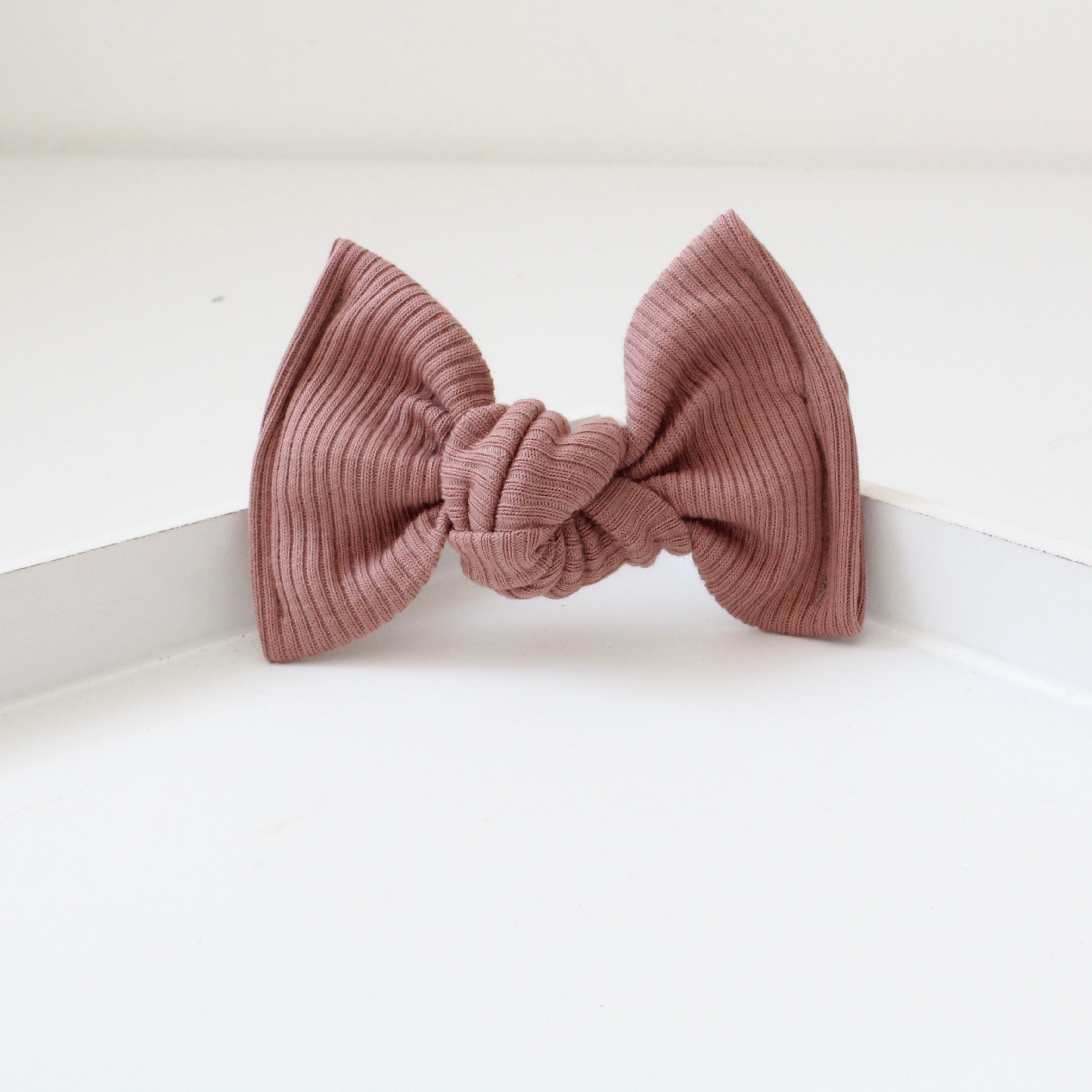 Large jersey ribbed knot bows | 20 Colours