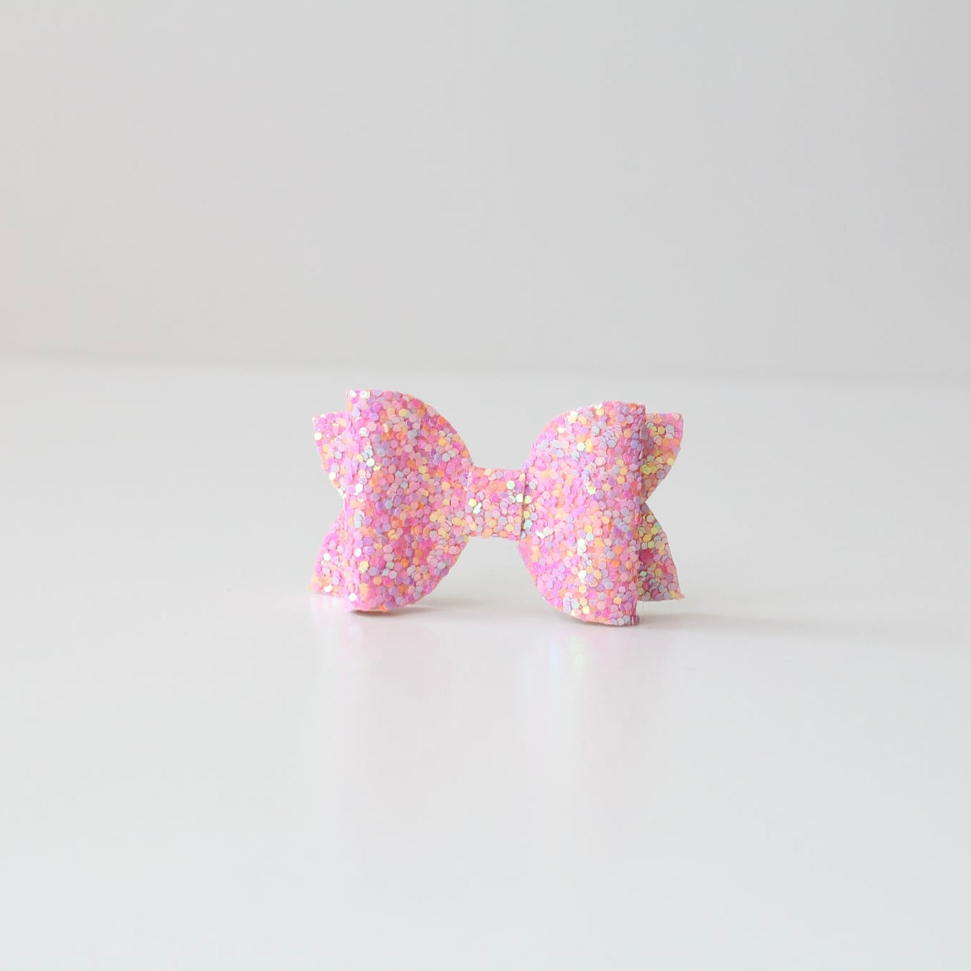 Mini deluxe glitter bows | 22 Colours | Clip, headband or bobble