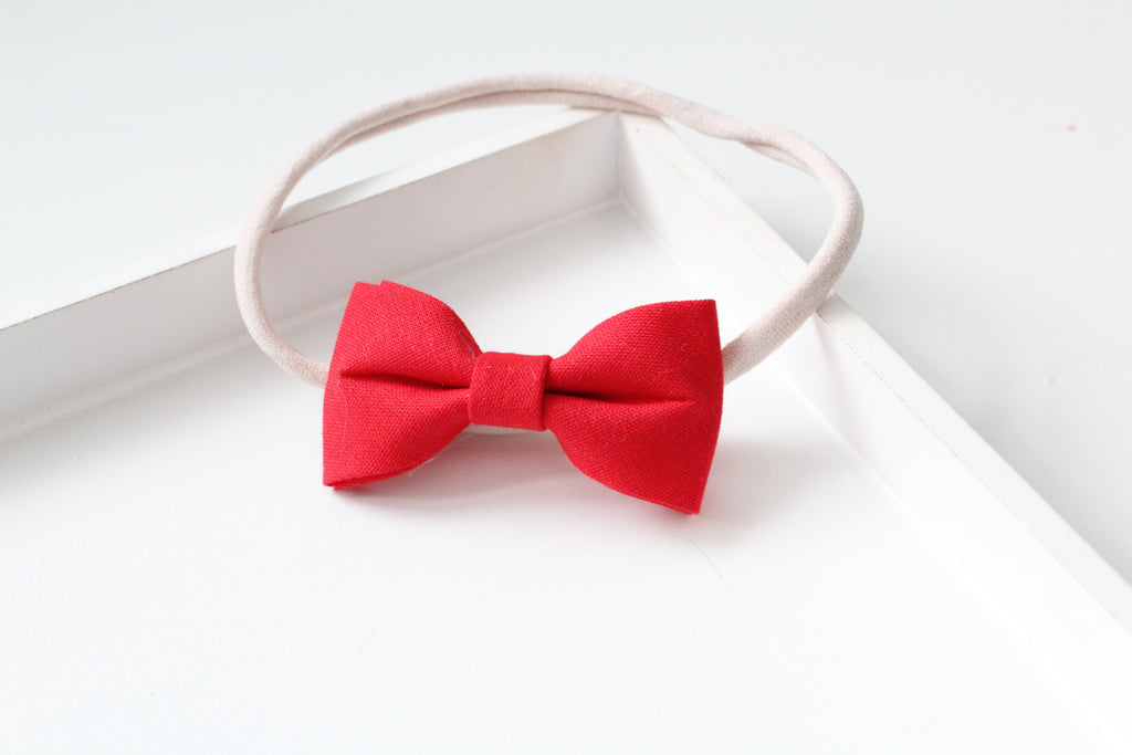 Cotton pinch bows | 23 Colours Clip or headband