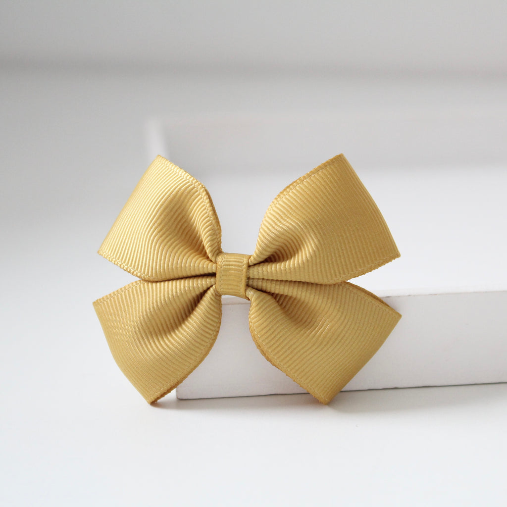 Double pinch ribbon bows | 32 colours | Clip or bobble