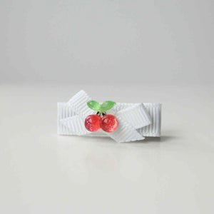 My first fruit ribbon clips