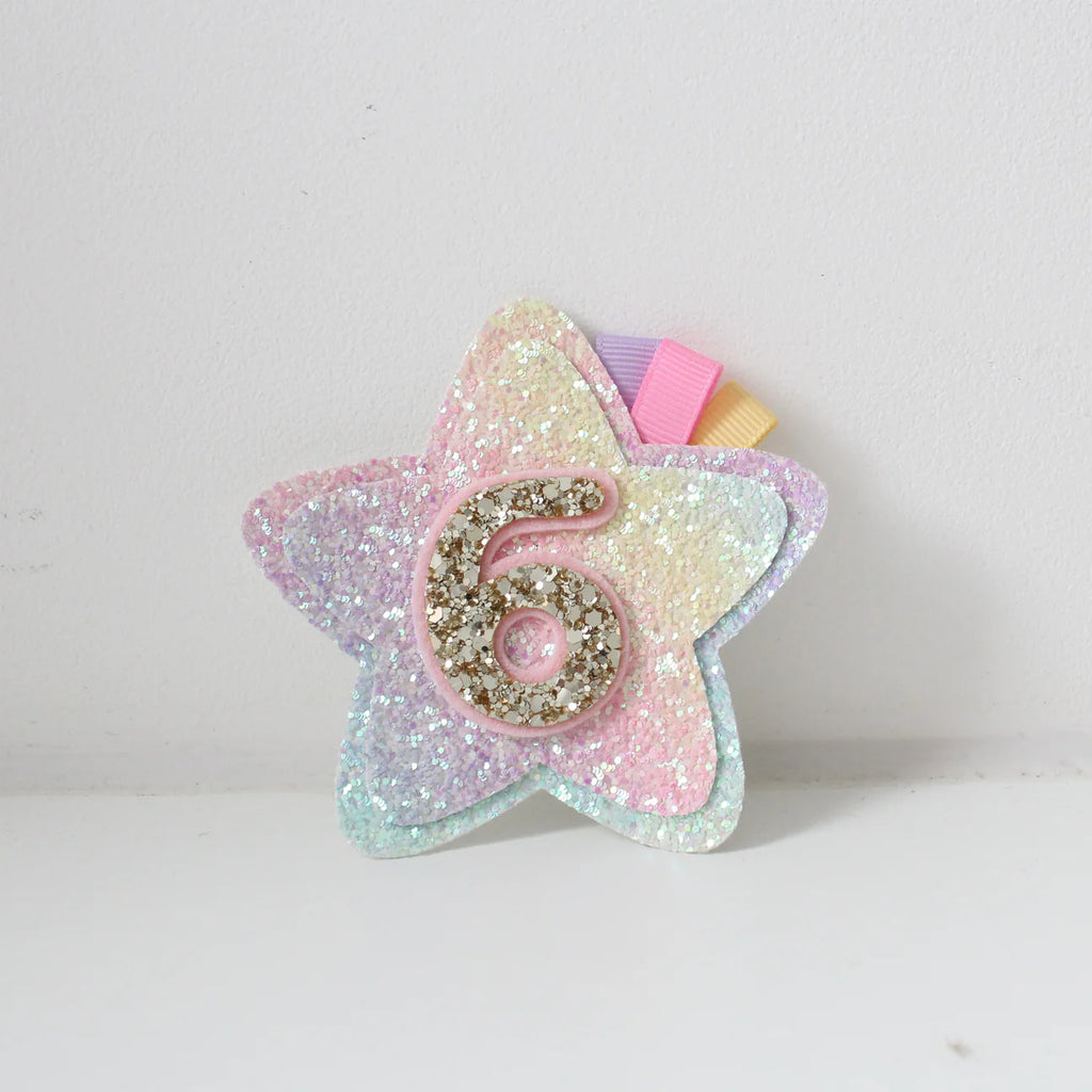 Birthday star | Clip, headband or badge
