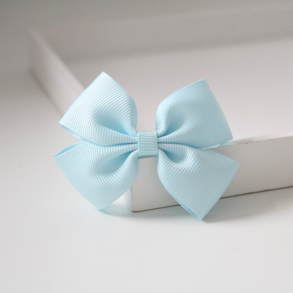 Double pinch ribbon bows | 32 colours | Clip or bobble