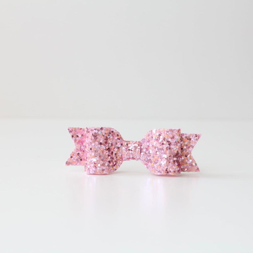 Small glitter bows | 22 Colours | Clip or headband