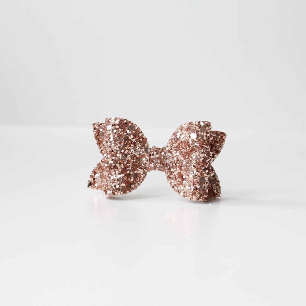 Medium deluxe glitter bows | 20 Colours | Clip or headband