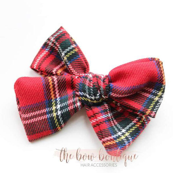 Tartan bow | Clip, headband or bobble
