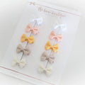 My first sunset mini pinch bows | clips or bobbles