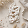 Delicate floral mini sweetheart bow | Clip, Headband & bobble