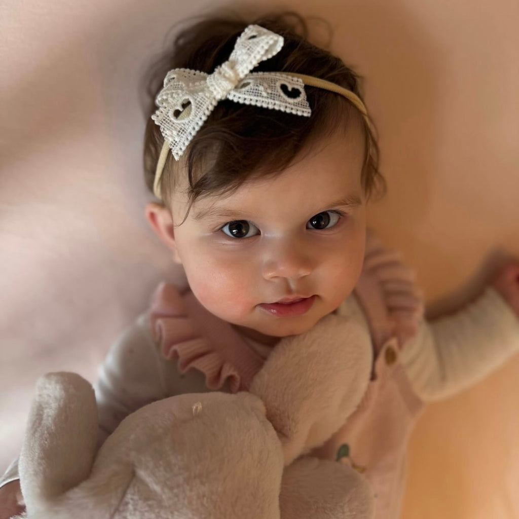 Vintage heart bow | Clip, headband or bobble
