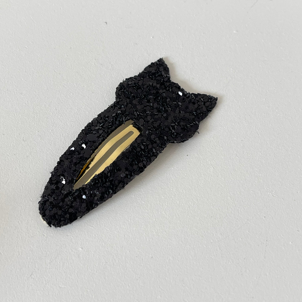 Halloween black cat snappy clip