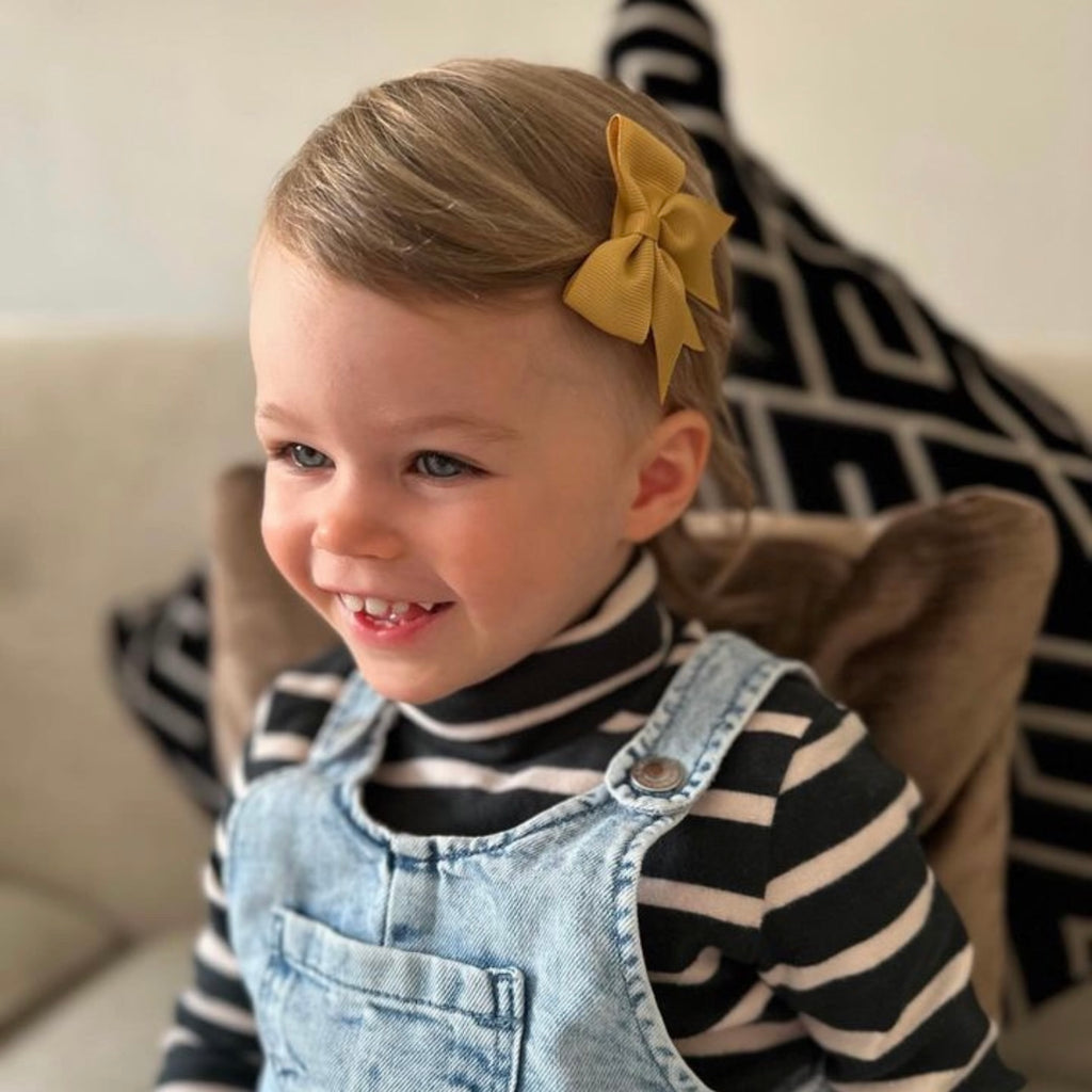 Short tail pinch ribbon bows | 34 colours | Clip or bobble