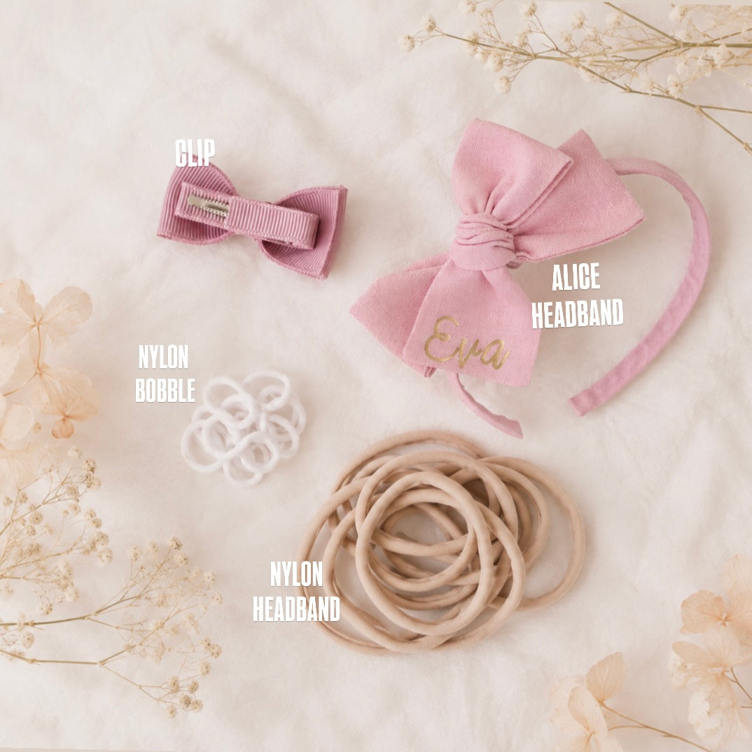 Sweetheart bows | 10 Colours | Clip, headband, bobble or alice band