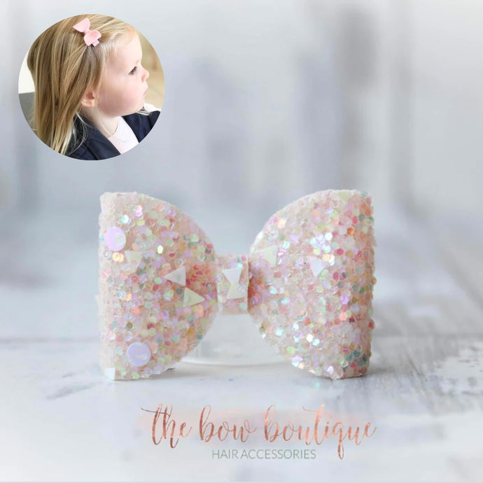 Mini glitter bows (25 Colours)