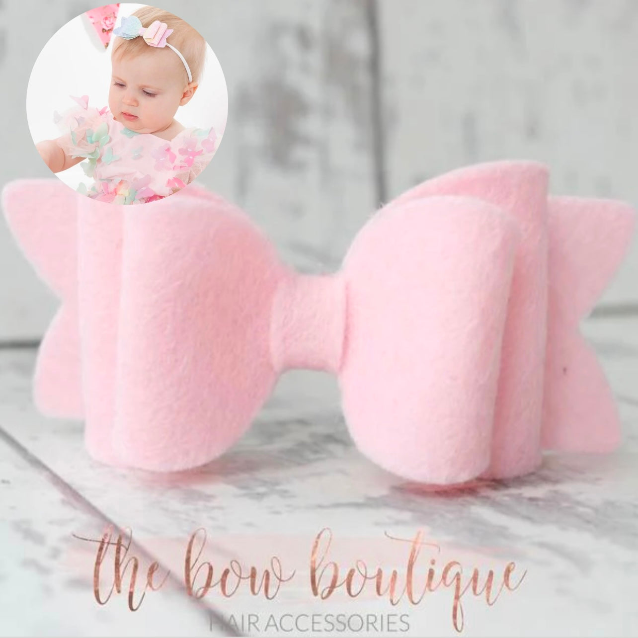 Chunky double felt bows | 23 Colours | Clip or headband
