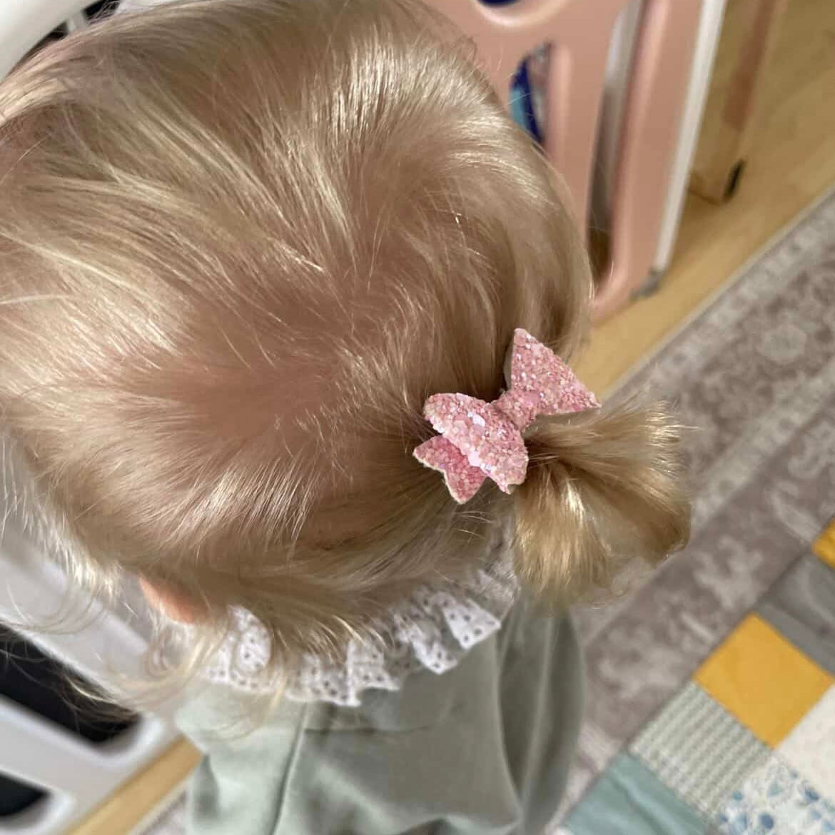 Mini baby glitter bows | 20 Colours | Clip or bobble