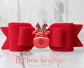 Reindeer double bow | Clip or headband