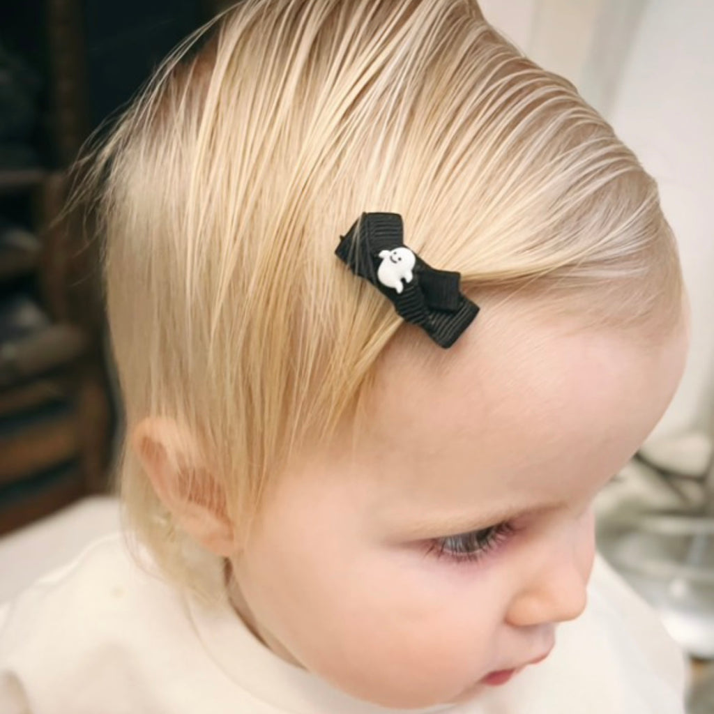 My first halloween ghost bows