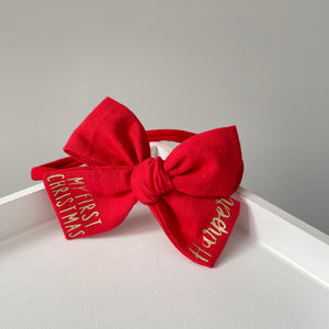 My first Christmas personalised Bow