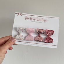 Load image into Gallery viewer, Autumn princess mini bow clip set