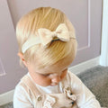 Small luxury felt bow | Beige